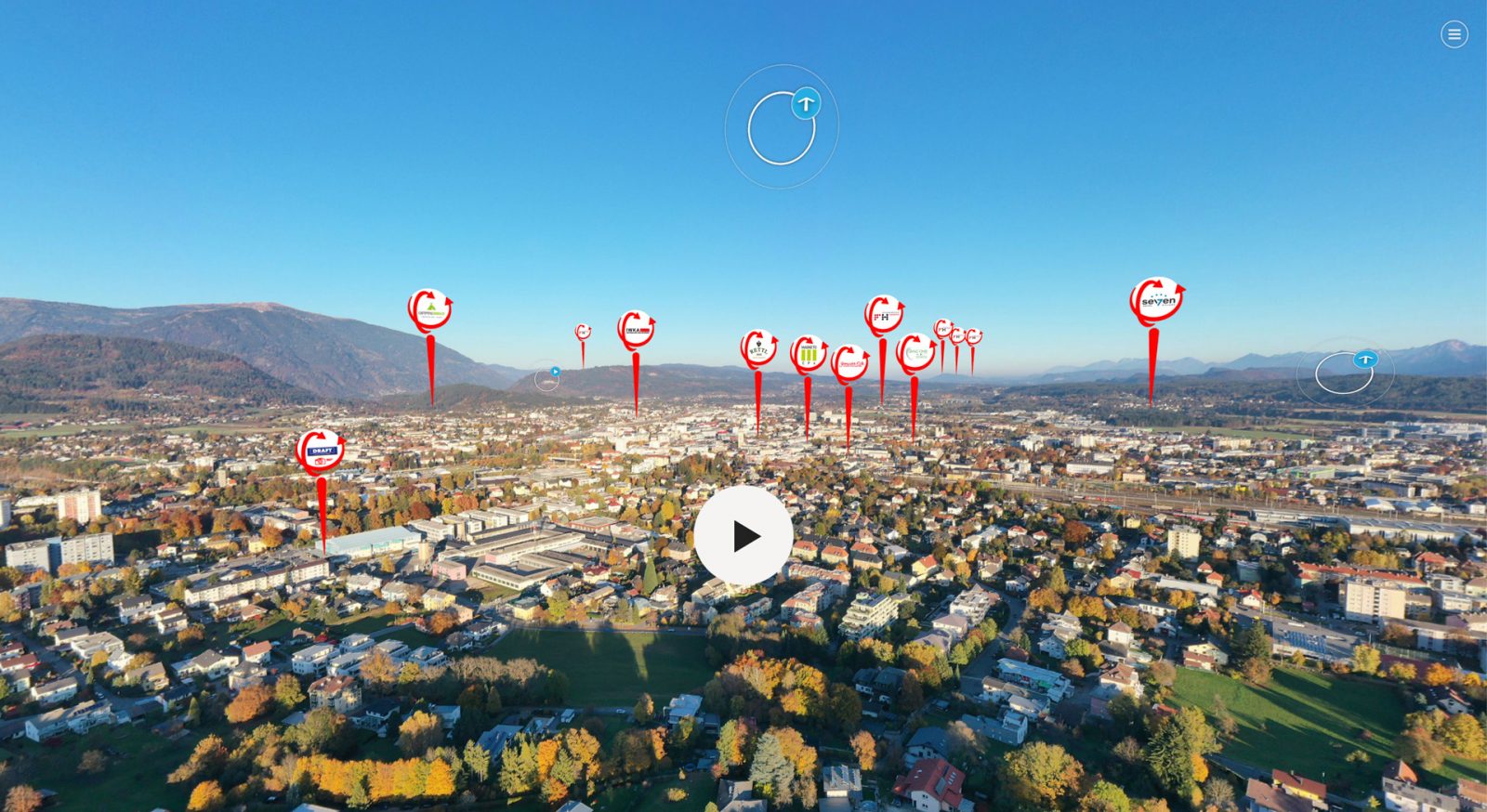 Villach 360° Drohnenflug